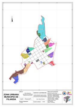 Mapa Zona Urbana Municipio Filandia