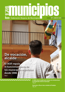 De vocación, alcalde - Federación Riojana de Municipios