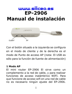 Mini Router EDUP EP-2906 MANUAL PDF