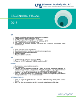 ESCENARIO FISCAL 2015