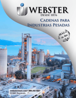 Cadenas Industriales Webster