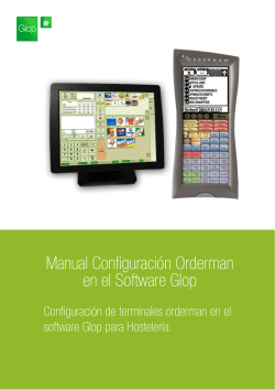 Manual Configuración Orderman en el Software Glop