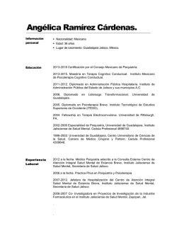 Curriculum Completo - Instituto de Ciencias Conductual
