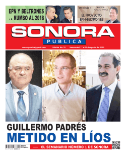 Sonora PUBLICA #76 - Semanario CRÍTICA