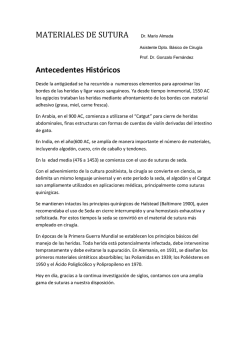 2) MATERIALES DE SUTURA - Departamento Básico de Cirugía