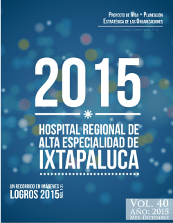 Vol. 40 - Hospital Regional de Alta Especialidad de Ixtapaluca