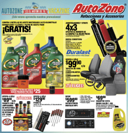 ¡GRATIS! 4x3 $9990 - AutoZone de Mexico