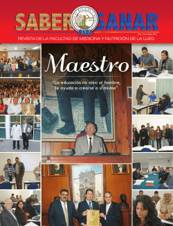 Ejemplar Mayo 2015. - Facultad de Medicina y Nutrición UJED