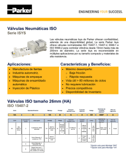 Válvulas Neumáticas ISO Válvulas ISO tamaño 26mm (HA)