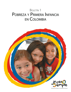 pobreza y primera infancia en colombia