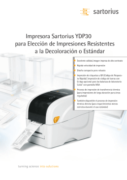 Impresora Sartorius YDP30 para Elección de Impresiones