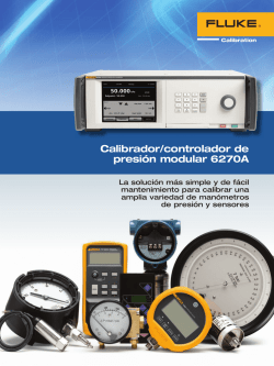 Calibrador/controlador de presión modular 6270A