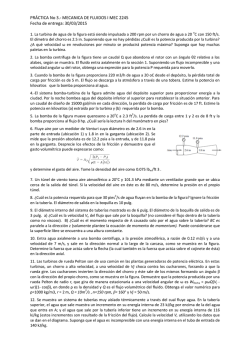 MECANICA DE FLUIDOS I MEC 2245 Fecha de entrega: 30/03/2015