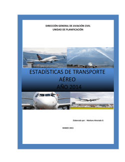 Resumen Estadístico 2014 - Dirección General de Aviación Civil