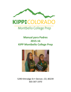 KMCP School Handbook Spanish 2015-16
