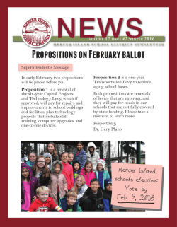 Propositions on February ballot