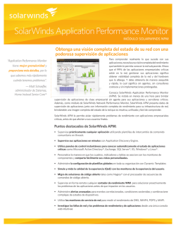 SolarWinds Application Performance Monitor