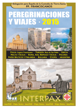 A4 Otros Viajes 2015.FH11 - Peregrinaciones Tierra Santa