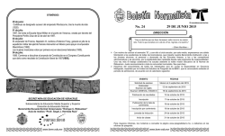 Boletín Normalista No. 24/2015