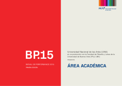 Programa completo  - Bienal de Performance / Área Académica