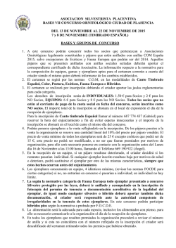 bases - Asociación Silvestrista Placentina
