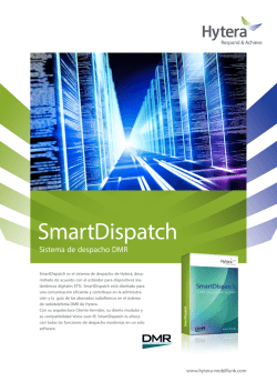 Hytera SmartDispatch - Sistema de despacho DMR