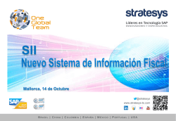 SII - Nuevo Sistema de Información Fiscal - STRATESYS