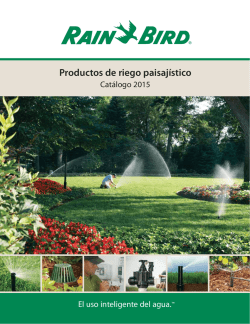Productos para irrigación paisajística Catálogo