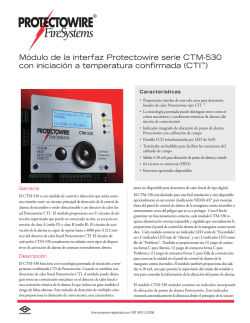 Módulo de la interfaz Protectowire serie CTM