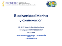 Biodiversidad Marina y conservación - INCYT