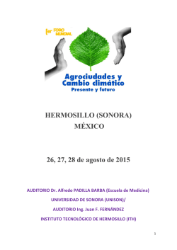 HERMOSILLO (SONORA) - Universidad de Sonora