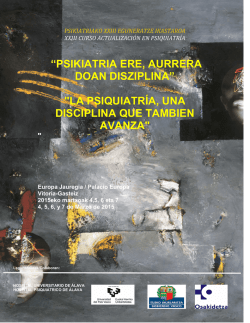 Curso Vitoria-2015 4 (2) - Sociedad Española de Psiquiatría