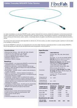 Cables Troncales MPO/MTP