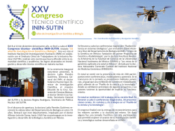XXV Congreso técnico- científico ININ