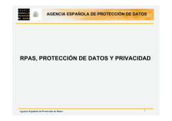 PROTECCIÓN DE DATOS Y RPAS 30SEPT2015