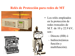 Relés de Protección en redes de M.T.