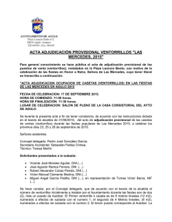 Acta adjudicación provisional Ventorrillos Mercedes 2015