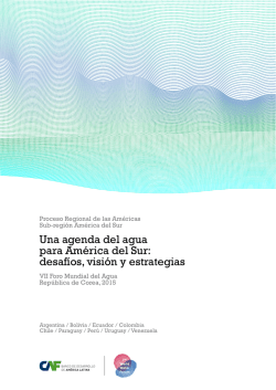 Una agenda del agua para América del Sur: desafíos, visión y