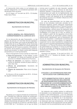 administracion municipal - Ayuntamiento de Azuqueca de Henares