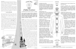 Folleto Chakra Essences (Crystal Herbs)