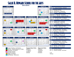 Calendar SBH 2015-2016-V3 - Sallie B. Howard School for the Arts