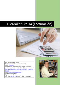 FileMaker Pro 14 (Facturación)