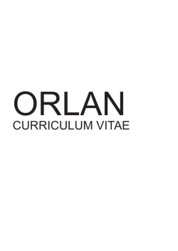 ORLAN`s CV