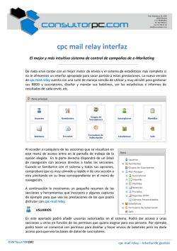cpc mail relay interfaz