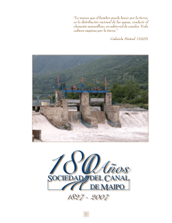 180 años Sociedad del Canal de Maipo