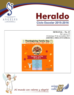 Heraldo # 13 - Colegio Ángeles de Puebla