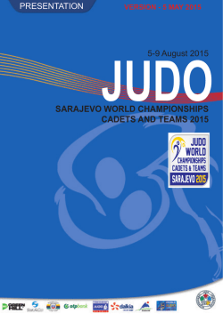 SARAJEVO WORLD CHAMPIONSHIPS CADETS AND TEAMS 2015