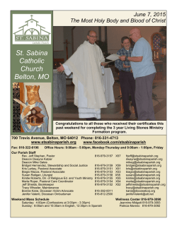 6-7-15 - Saint Sabina Parish