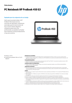 PC Notebook HP ProBook 450 G3