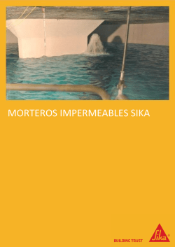 MORTEROS IMPERMEABLES SIKA